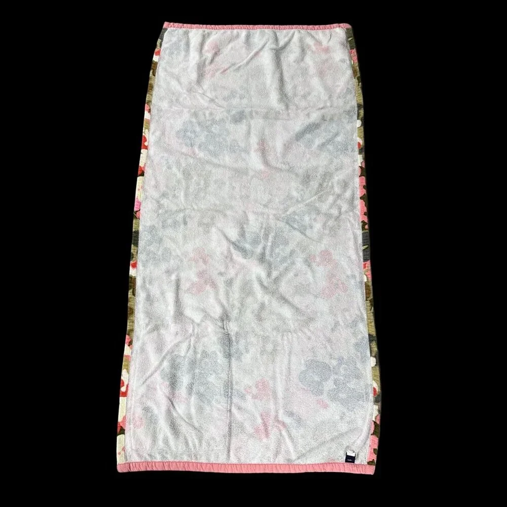 Flower Power Beach Towel Gap Kids Floral Pink Green Pocket Cotton Retro Style